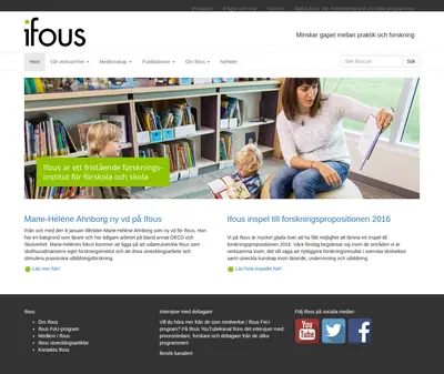 ifous.se startsida 2015