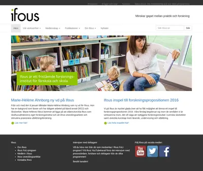 ifous.se startsida 2016