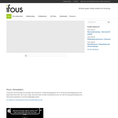 ifous.se startsida 2017