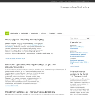 ifous.se startsida 2021