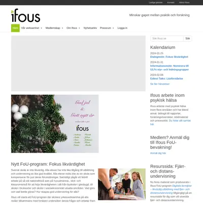 ifous.se startsida 2024
