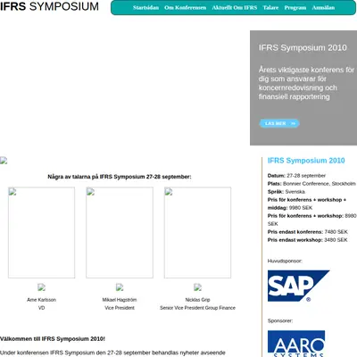 www.ifrssymposium.se startsida 2010
