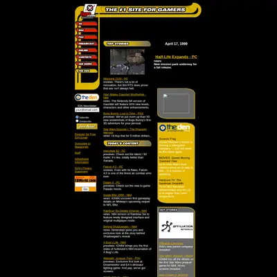 IGN startsida 1999