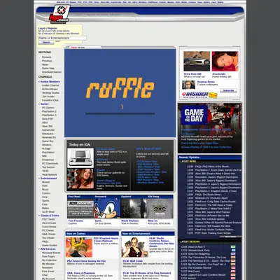 IGN startsida 2006