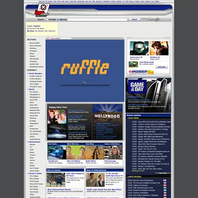 IGN startsida 2007