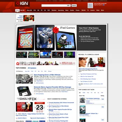 IGN startsida 2011