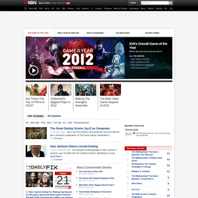 IGN startsida 2013