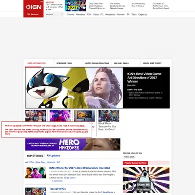 IGN startsida 2018