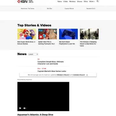 IGN startsida 2019