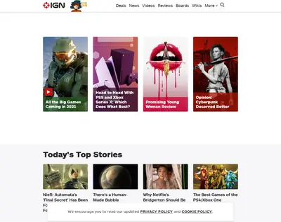 IGN startsida 2021
