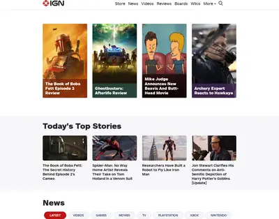 IGN startsida 2022