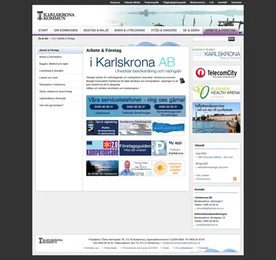 i Karlskrona startsida 2013