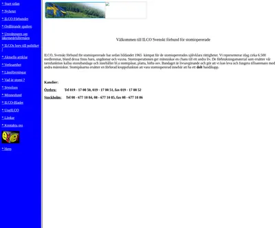 ILCO Magasinet startsida 2001