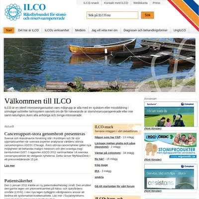 ILCO Magasinet startsida 2011