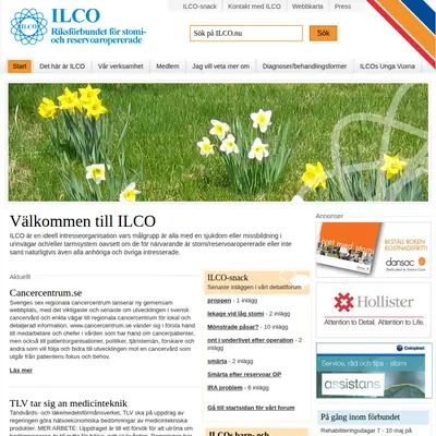 ILCO Magasinet startsida 2012