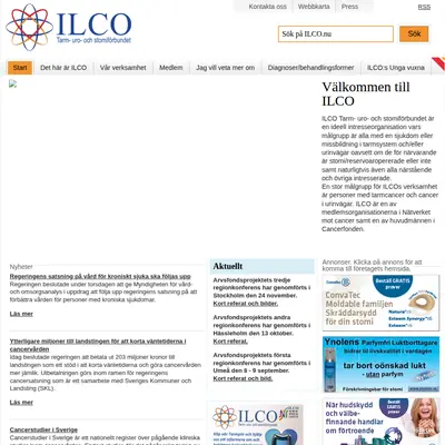 ILCO Magasinet startsida 2017
