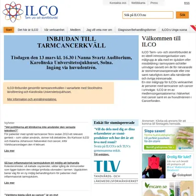 ILCO Magasinet startsida 2018