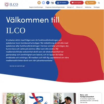 ILCO Magasinet startsida 2025