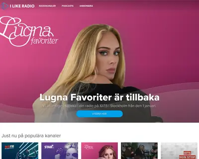 Lugna Favoriter startsida 2022