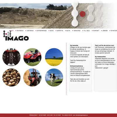 Imago startsida 2009