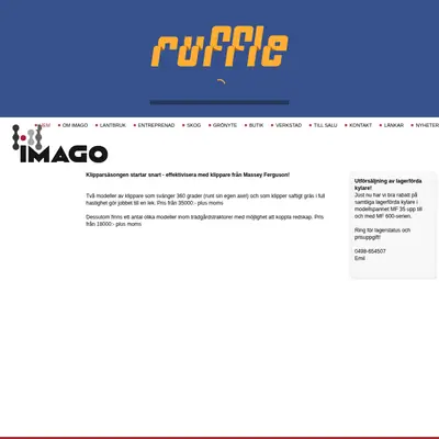 Imago startsida 2012