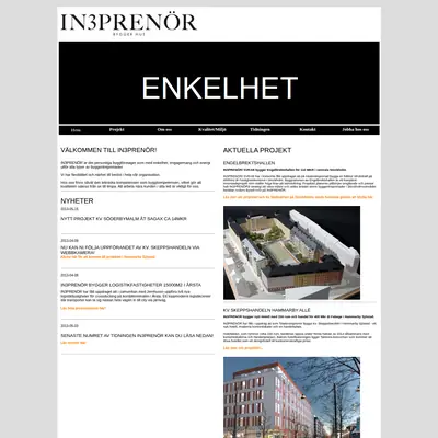IN3PRENÖR startsida 2013