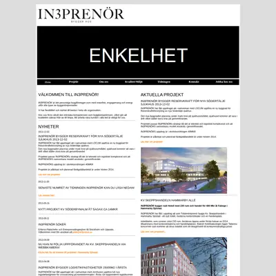 IN3PRENÖR startsida 2014