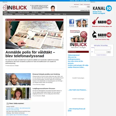 Inblick startsida 2011