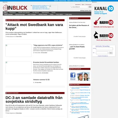 Inblick startsida 2012