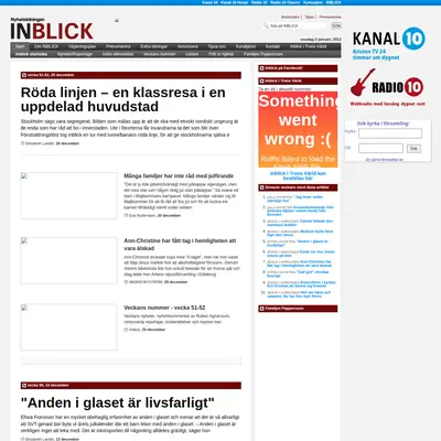 Inblick startsida 2013