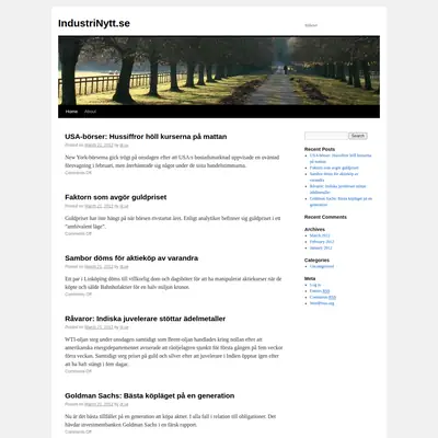 Industrinytt startsida 2012