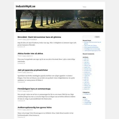 Industrinytt startsida 2013