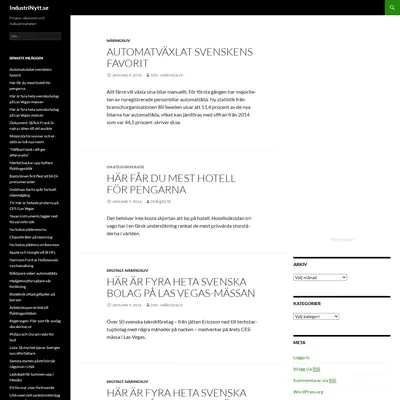 Industrinytt startsida 2016