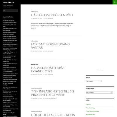 Industrinytt startsida 2022
