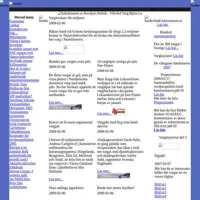infocentrum.se startsida 2009