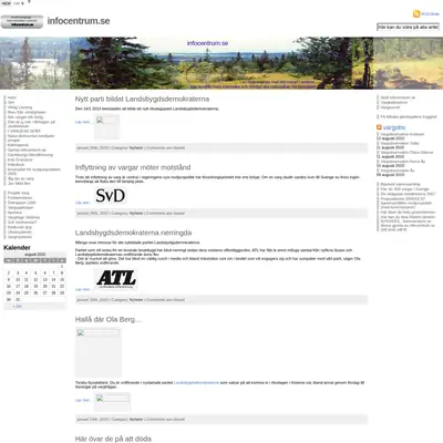 infocentrum.se startsida 2010