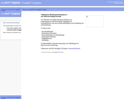 Informationskanalen startsida 2006