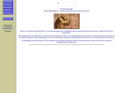 www.infosoc.se startsida 2000
