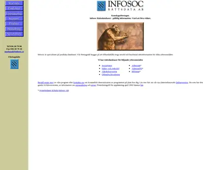 www.infosoc.se startsida 2002
