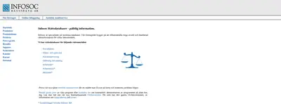 www.infosoc.se startsida 2003