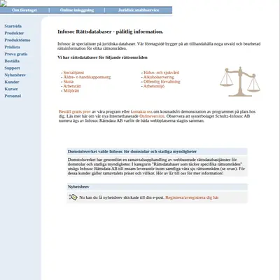 www.infosoc.se startsida 2005