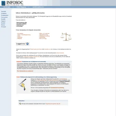 www.infosoc.se startsida 2009
