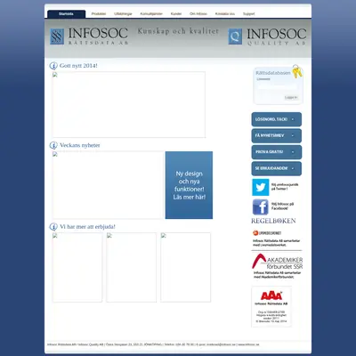 www.infosoc.se startsida 2014