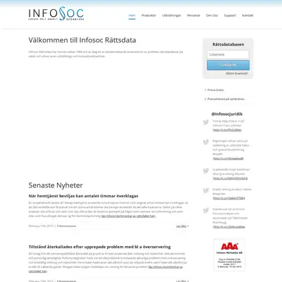www.infosoc.se startsida 2015