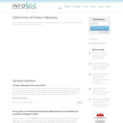 www.infosoc.se startsida 2016