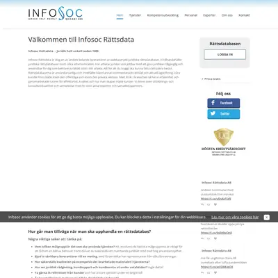 www.infosoc.se startsida 2023