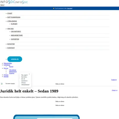 www.infosoc.se startsida 2026