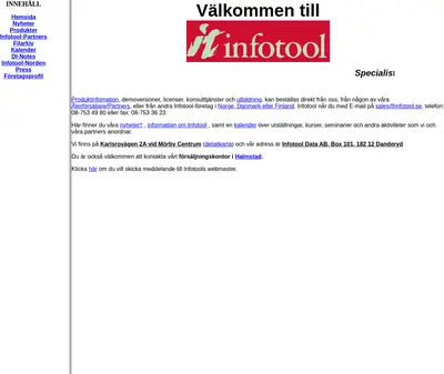 Infotool Nytt startsida 2000