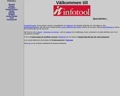 Infotool Nytt startsida 2002