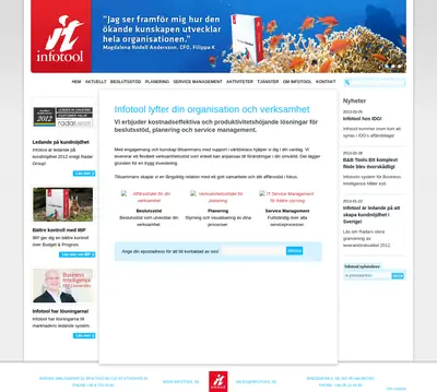 Infotool Nytt startsida 2013